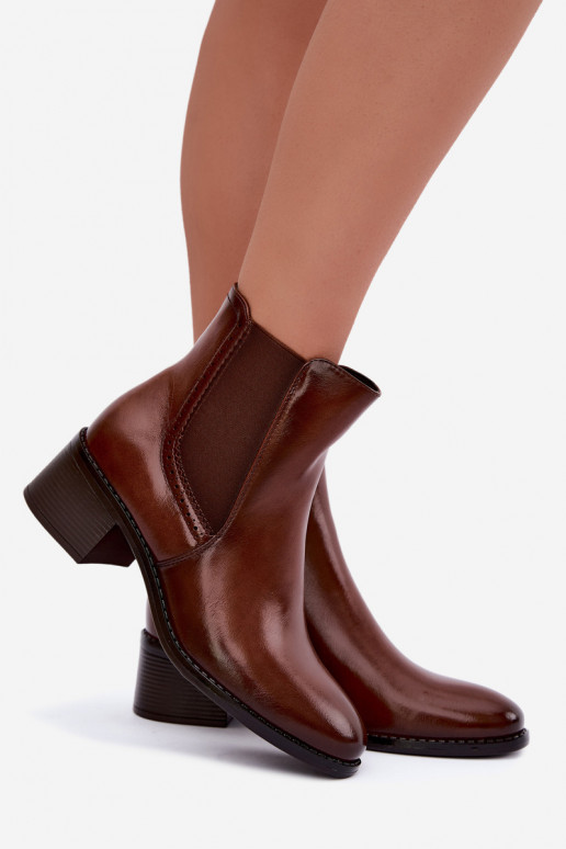 Stivaletti eleganti da donna in marrone Dalmora