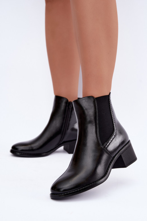Stivaletti eleganti da donna in nero Dalmora