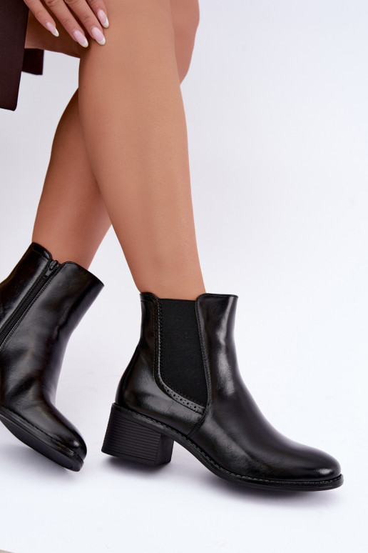 Stivaletti eleganti da donna in nero Dalmora
