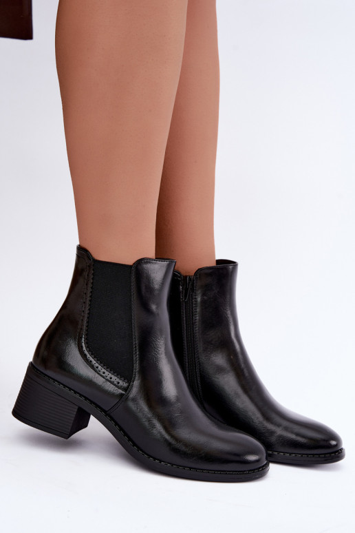Stivaletti eleganti da donna in nero Dalmora