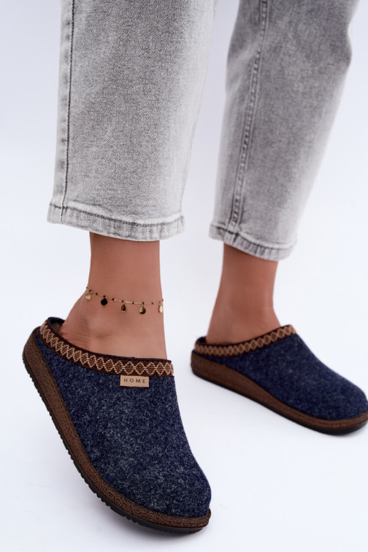 Pantofole donna Inblu NL000009 blu scuro