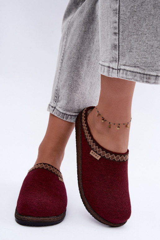 Pantofole donna Inblu NL000009 bordeaux
