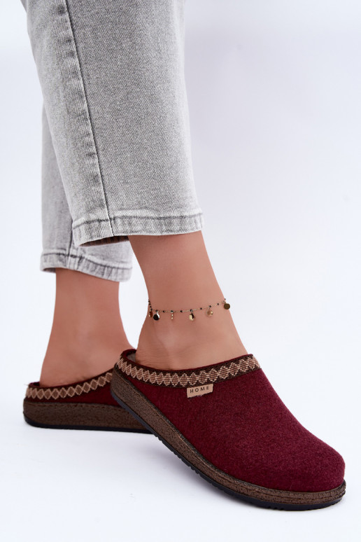 Pantofole donna Inblu NL000009 bordeaux
