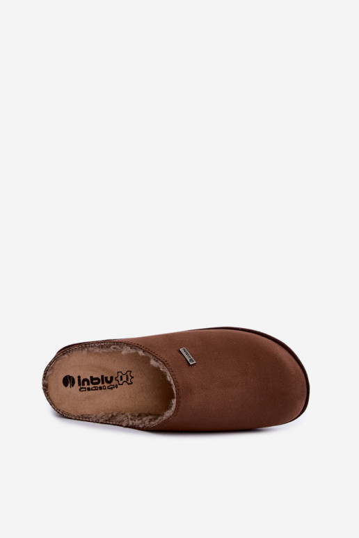 Pantofole da casa donna Inblu CS000034 marrone scuro