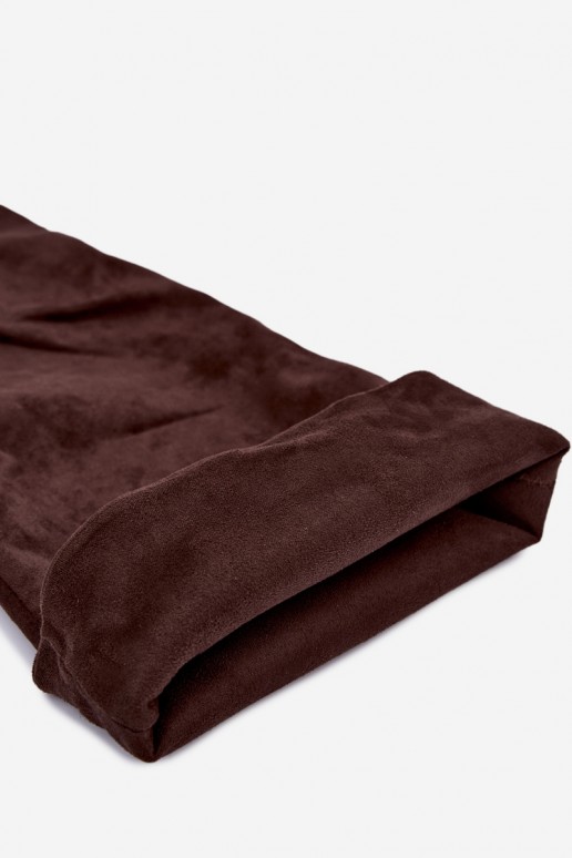 Stivali alti da donna con tacchi sottili color marrone Aderelle