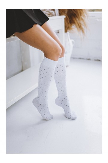Collant bianchi da donna IN Pois