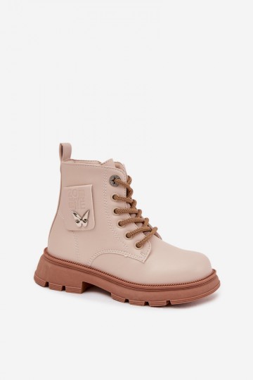 ankle boots isolati per bambini in colore sabbia Alverina