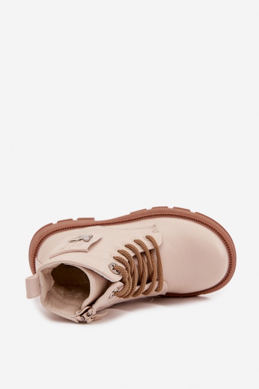 ankle boots isolati per bambini in colore sabbia Alverina