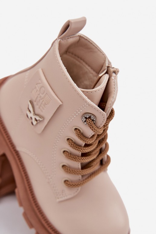 ankle boots isolati per bambini in colore sabbia Alverina