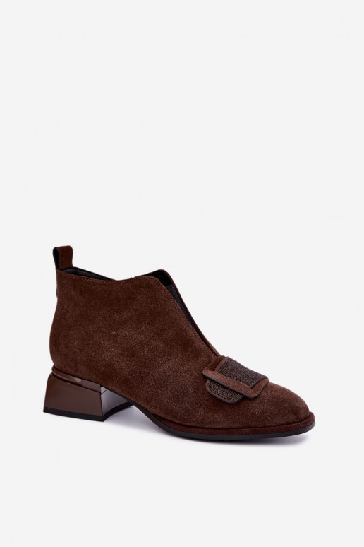 stivali isolati in suede sintetico Klocke Artiker 59C0106 color marrone