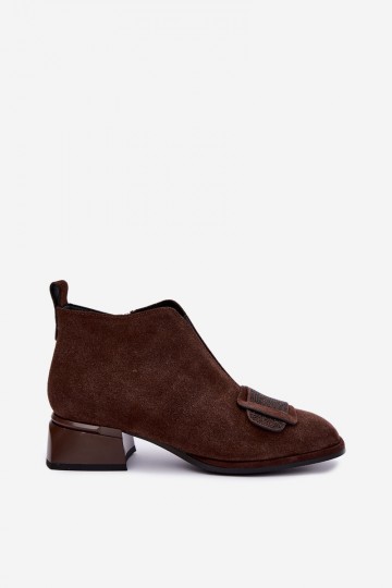 stivali isolati in suede sintetico Klocke Artiker 59C0106 color marrone 2