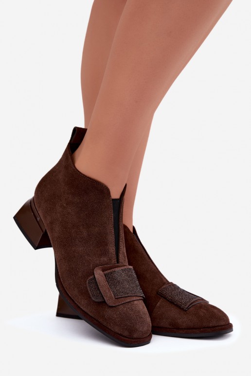 stivali isolati in suede sintetico Klocke Artiker 59C0106 color marrone