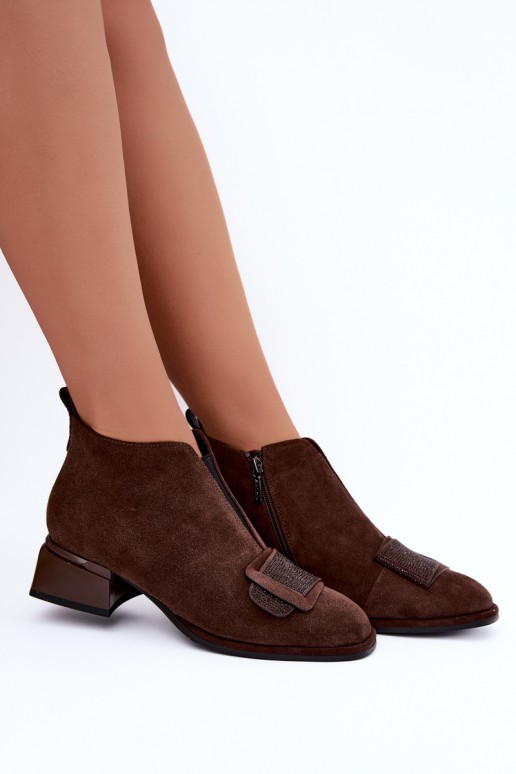 stivali isolati in suede sintetico Klocke Artiker 59C0106 color marrone