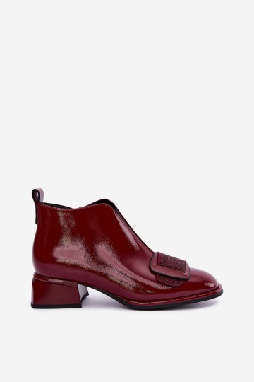 stivaletti isolati in vernice Klocke Artiker 59C0107 color bordeaux 2