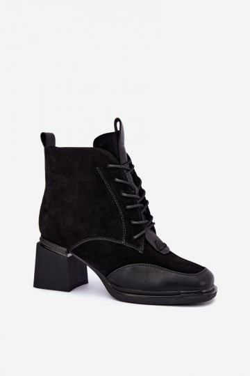 stivaletti isolati in suede sintetico Artiker 59C0116 color nero