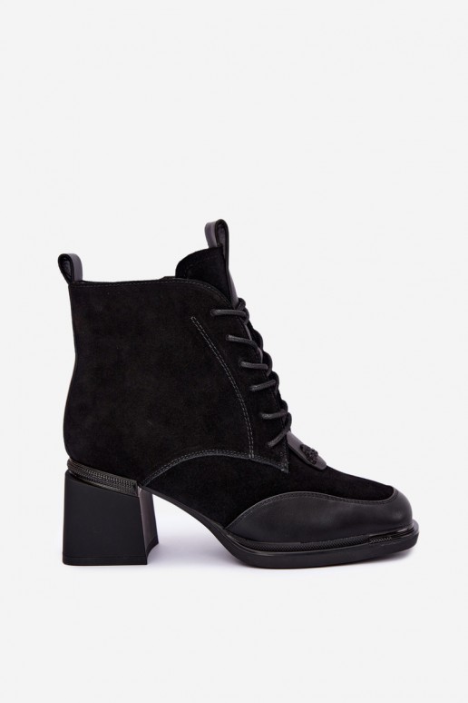 stivaletti isolati in suede sintetico Artiker 59C0116 color nero