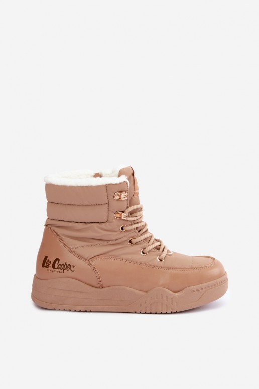 stivali da neve con lacci Lee Cooper LCJ-44-4565 color marrone
