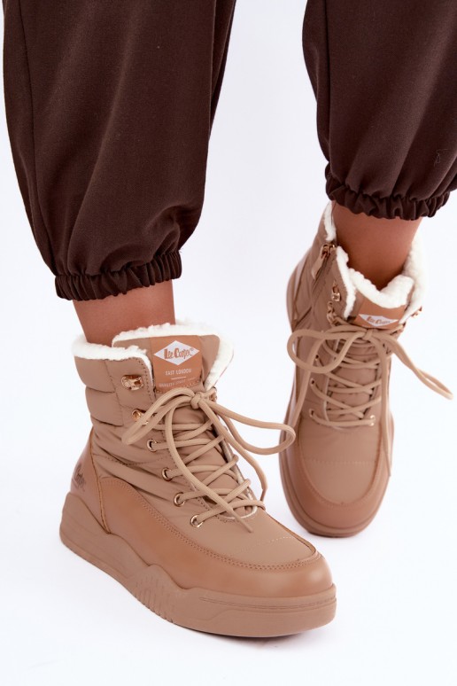 stivali da neve con lacci Lee Cooper LCJ-44-4565 color marrone