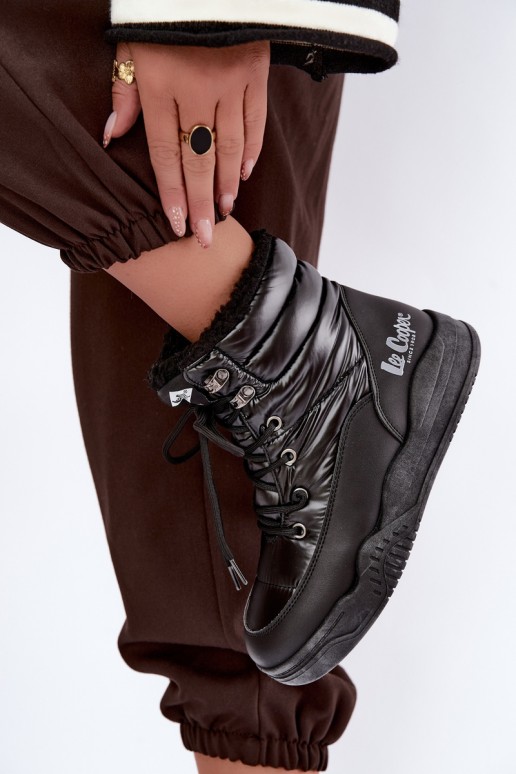 stivali da neve con lacci Lee Cooper LCJ-44-4562 color nero