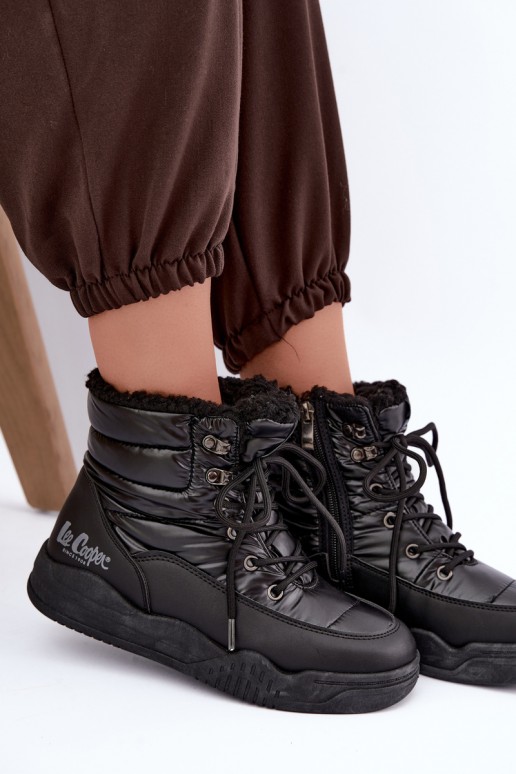 stivali da neve con lacci Lee Cooper LCJ-44-4562 color nero