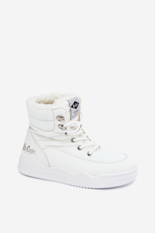 stivali da neve con lacci Lee Cooper LCJ-44-4563 color bianco