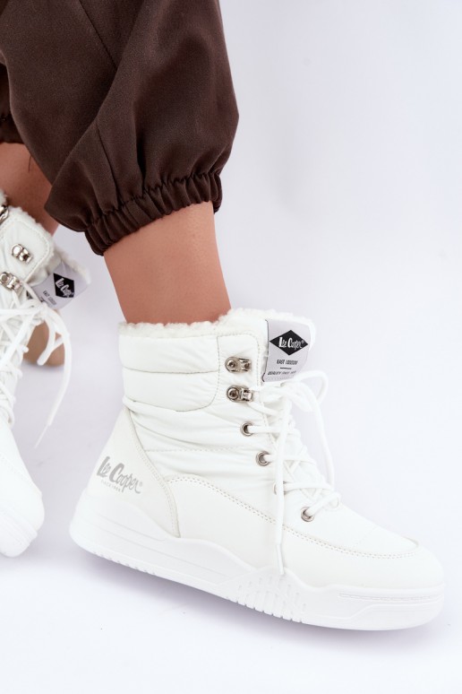 stivali da neve con lacci Lee Cooper LCJ-44-4563 color bianco
