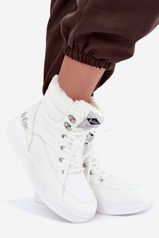 stivali da neve con lacci Lee Cooper LCJ-44-4563 color bianco
