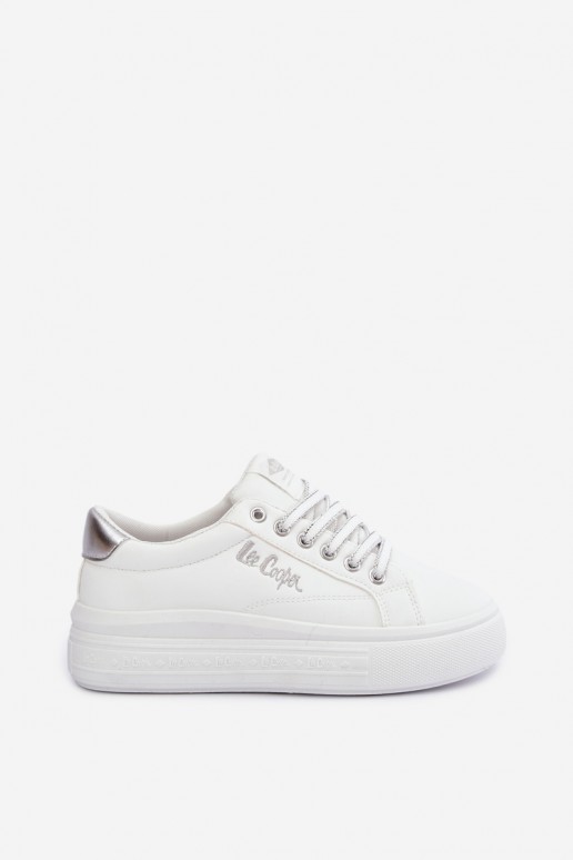 sneakers con piattaforma Lee Cooper LCJ-26-44-4561 color bianco