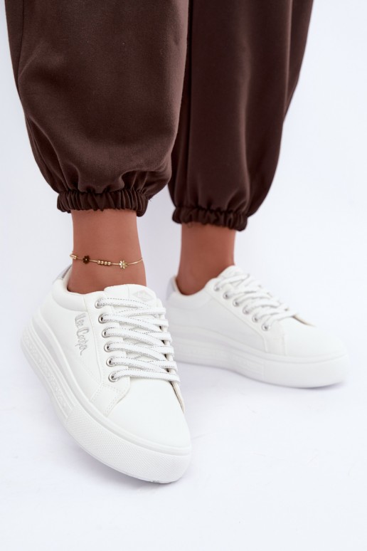 sneakers con piattaforma Lee Cooper LCJ-26-44-4561 color bianco