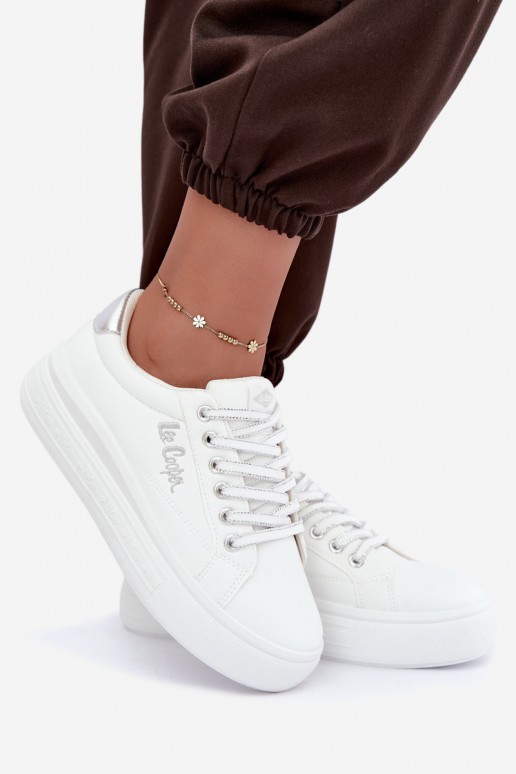 sneakers con piattaforma Lee Cooper LCJ-26-44-4561 color bianco