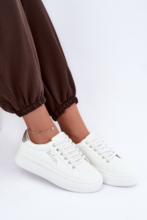 sneakers con piattaforma Lee Cooper LCJ-26-44-4561 color bianco