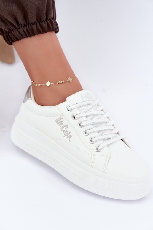 sneakers con piattaforma Lee Cooper LCJ-26-44-4561 color bianco