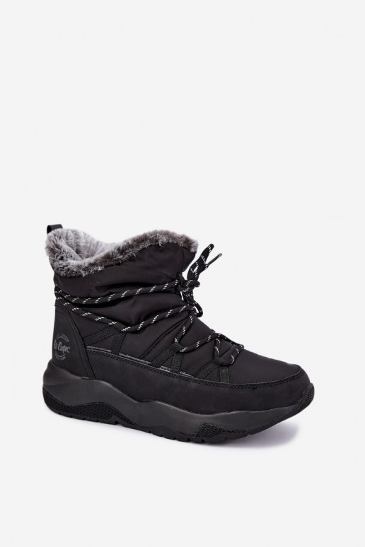 stivali da neve slip-on con dettagli eleganti Lee Cooper LCJ-24-03-3063 in nero