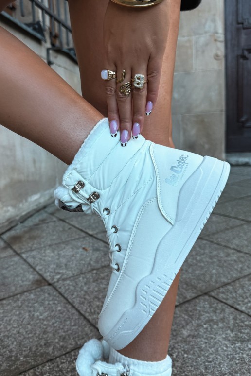stivali da neve con lacci Lee Cooper LCJ-44-4563 color bianco