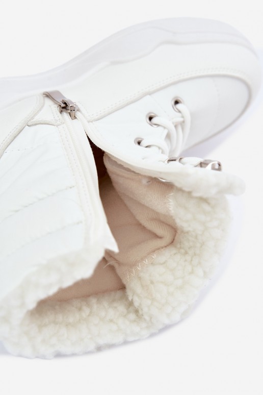 stivali da neve con lacci Lee Cooper LCJ-44-4563 color bianco