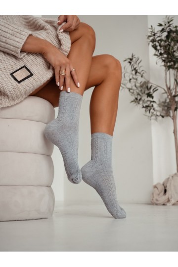 Calze da donna con catena in grigio