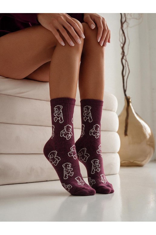Calze bordeaux per donna Contury Misia