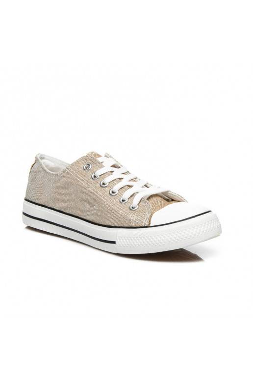 Sneakers decorate con glitter Princess Gold BL42GO
