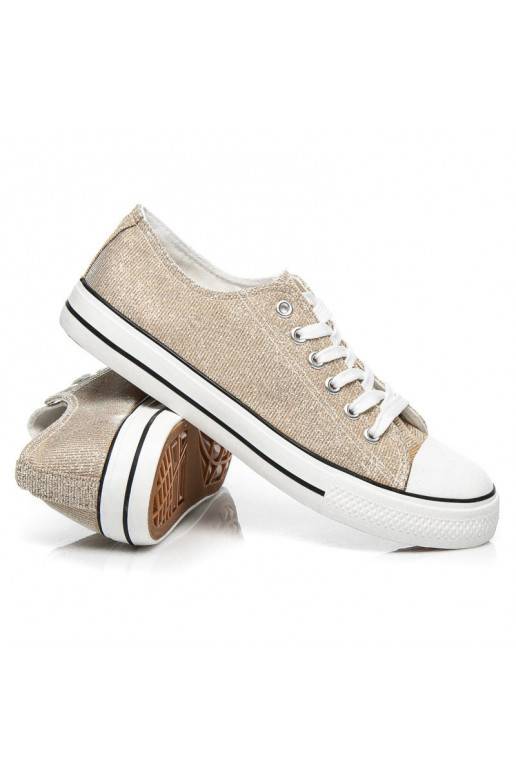 Sneakers decorate con glitter Princess Gold BL42GO