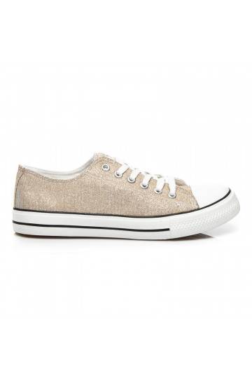 Sneakers decorate con glitter Princess Gold BL42GO 2