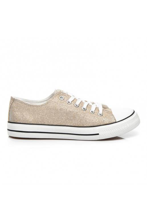Sneakers decorate con glitter Princess Gold BL42GO