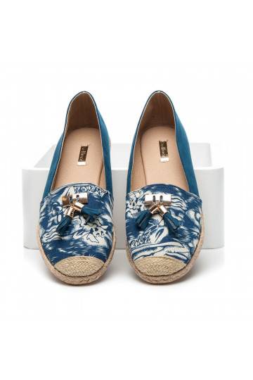 Espadrillas Jeans Blue Suede BL22-520BL 2