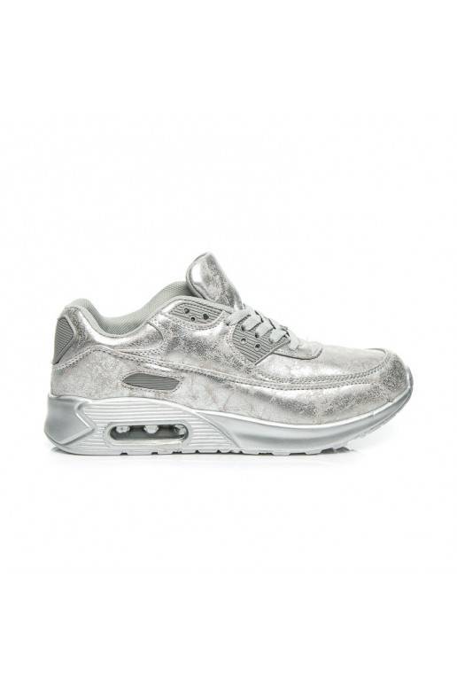 Scarpe sportive massicce argentate 1-7S