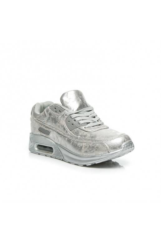 Scarpe sportive massicce argentate 1-7S