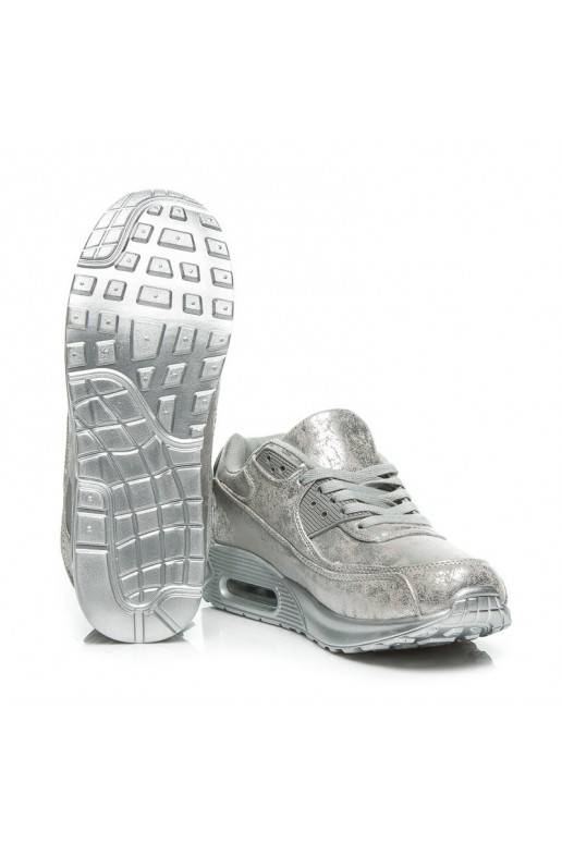 Scarpe sportive massicce argentate 1-7S