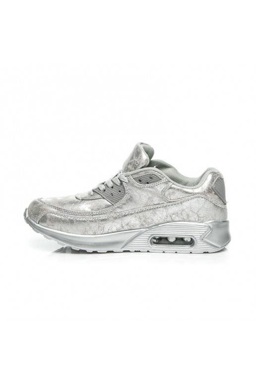 Scarpe sportive massicce argentate 1-7S