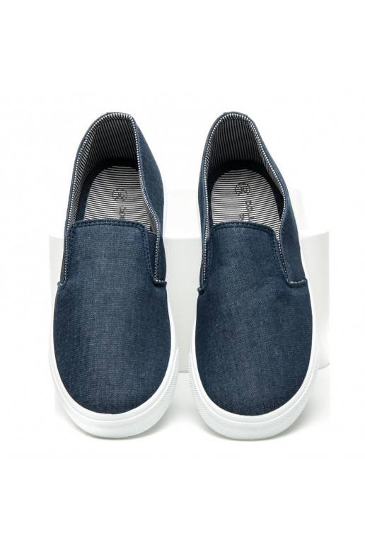 Scarpe Slip On in denim DD371H.BL