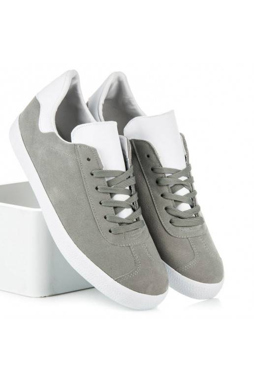 Scarpe casual grigie e bianche da uomo 85-158G
