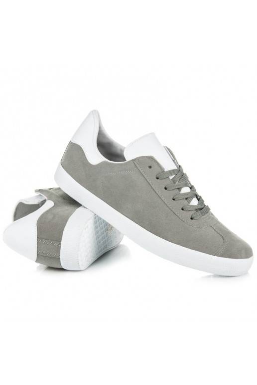Scarpe casual grigie e bianche da uomo 85-158G