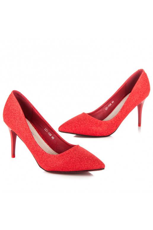 Décolleté rosse brillanti per le feste LEI-139R